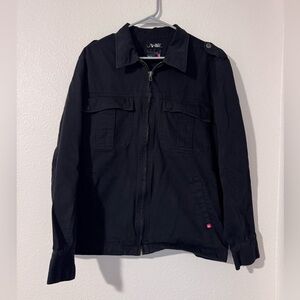 Quiksilver Men's Black Jacket Size Large Y2K